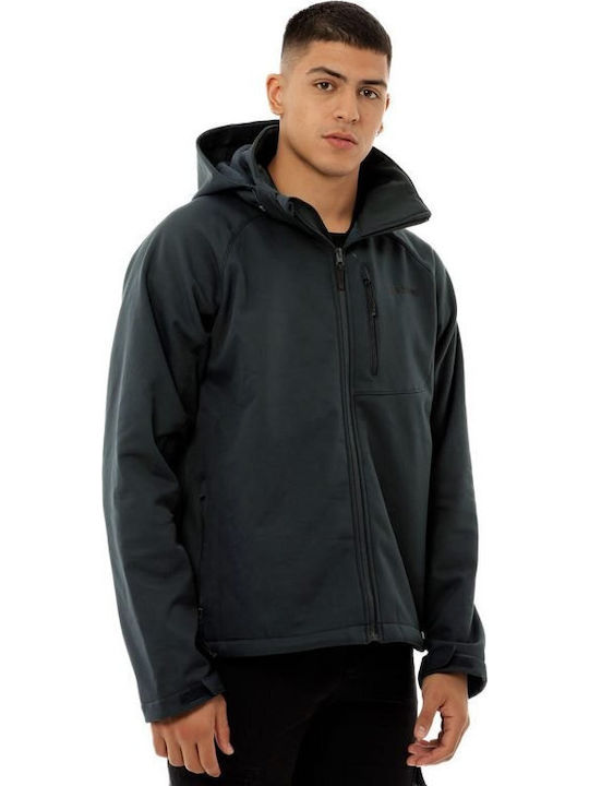 Χειμωνιάτικο Μπουφάν Softshell Αδιάβροχο και Αντιανεμικό Charcoal
