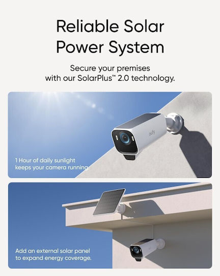 Anker Система за наблюдение EufyCam S3 Pro КИТ 2 Камери Безжични Камери IP 8MP с Контролен хъб