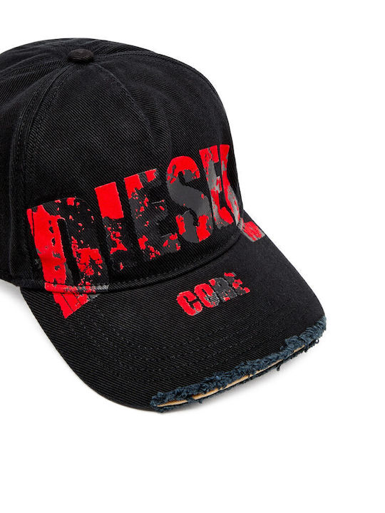 Diesel Herren Cap Jeans Schwarz
