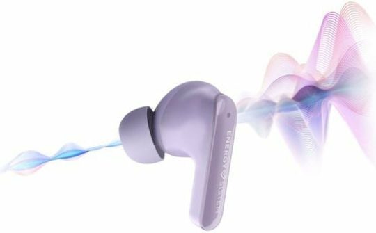 Energy Sistem Serenity ANC In-ear Bluetooth Handsfree Earphones with Sweat Resistance and Charging Case Purple