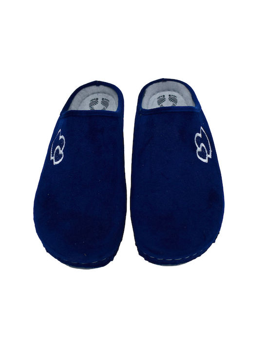 Fild Anatomic Anatomical Leather Women's Slippers in Blue color