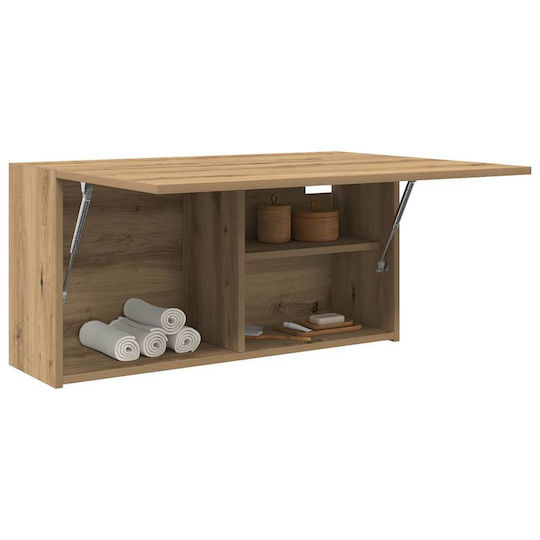 vidaXL Bathroom Cabinet L80xW25xH40cm Oak