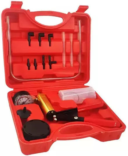 Car Vacuum Pump Tester Hand Held Brake Fluid Bleeder Kit Set