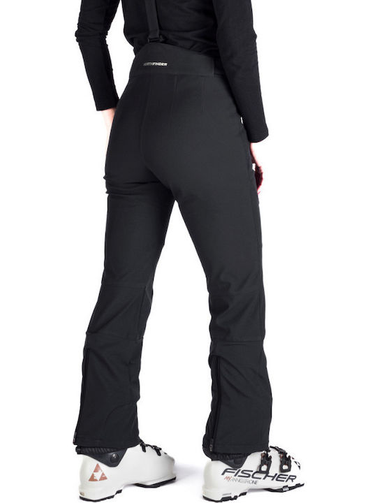 Northfinder NO-4971SNW-269 Women's Trousers for Ski & Snowboard Soft Shell Black