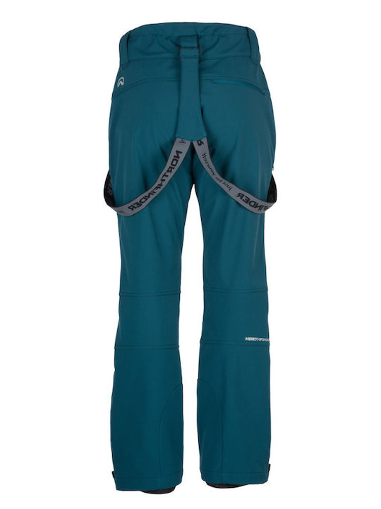 Northfinder NO-3975SNW-526 Men's Trousers for Ski & Snowboard Soft Shell Blue