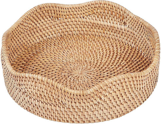 Butlers Διακοσμητικός Δίσκος Rattan Ronda Rund 26x26cm 1Stück
