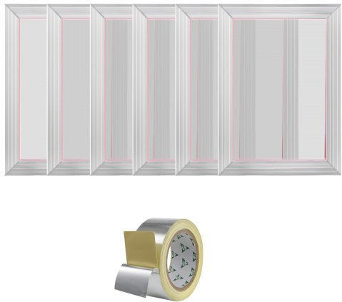 Vevor Κορνίζα με Ασημί Πλαίσιο Μεταλλική 25.4x35.56