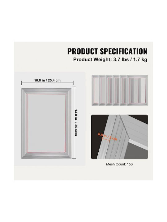 Vevor Metallic Photo Frame with Silver Frame 6 Pieces