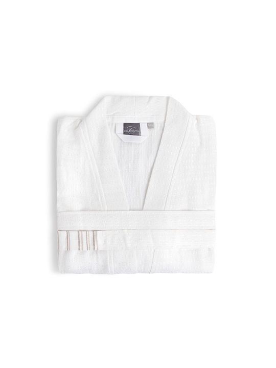 Charisma Modal Μπουρνούζι με Γιακά Linen Brown