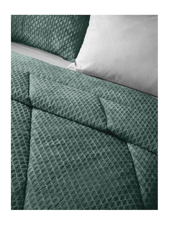 Saint Clair Duvet Cover Queen 220x240cm Baroque Emerald