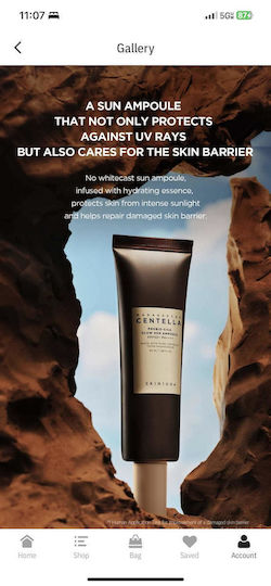 Skin1004 Probio-Cica Glow Sun PA++++ Protecție Solară de Față SPF50+