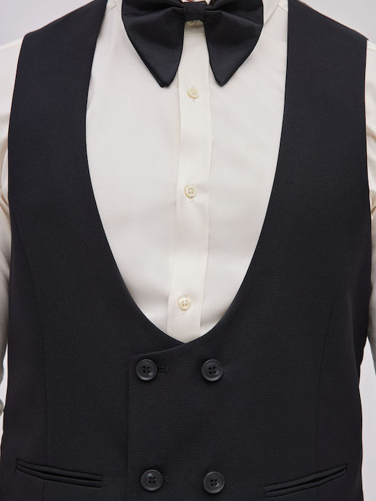 Men's Vest Slim Fit Black