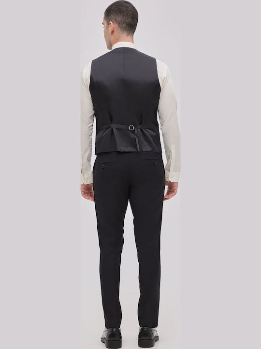 Men's Vest Slim Fit Black