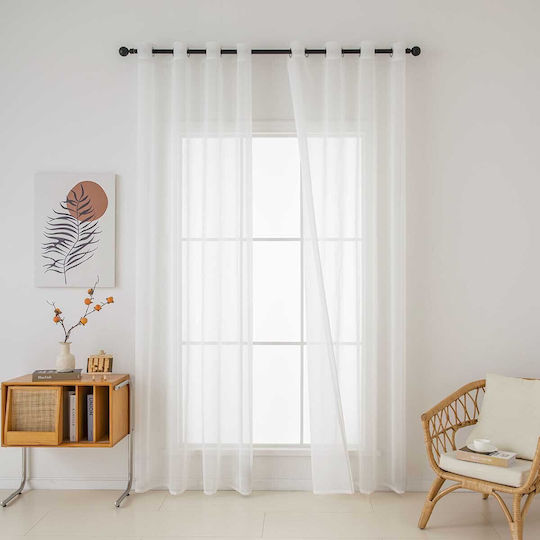 Beauty Home Sharp Art 8448 Stoffvorhang Gaze Ecru