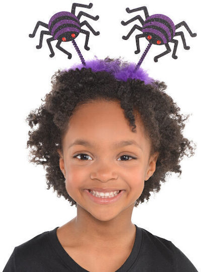 Carnival Headband Purple for Halloween made of Plastic