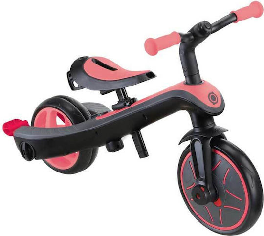 Globber Explorer Convertible with Parental Handle 4 in 1 for 2-5 Years Pink