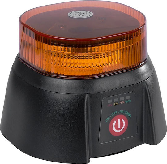 GloboStar Car Beacon LED 10 - 30V Waterproof 9cm with Orange Lighting