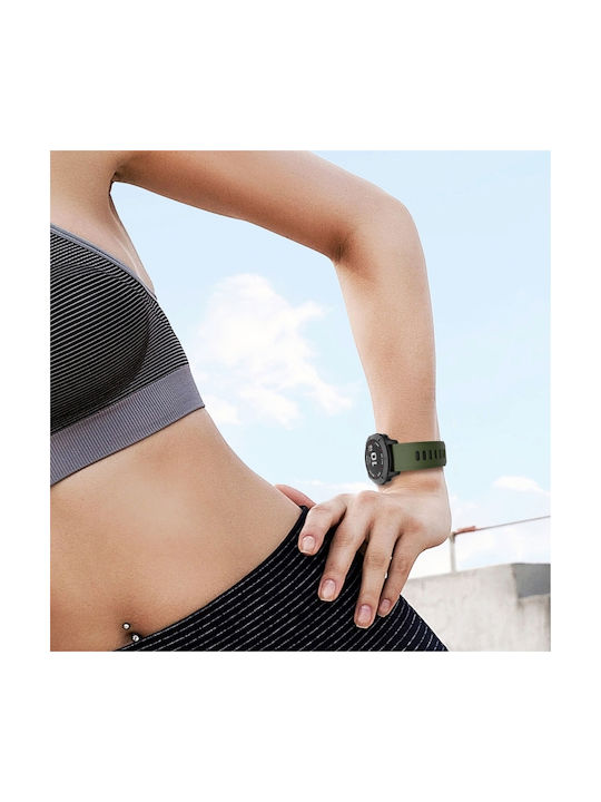 Garmin Fenix ​​7x Solar 26mm Δίχρωμη Αθλητική Ζώνη Ρολογιών Σιλικόνης Κόκκινο+μαύρο
