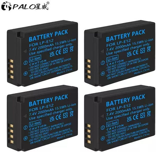 Lp-e12 Battery 100% Original Lcd Usb Charger Pologne 4pcs Battery