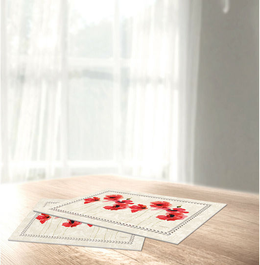 Saint Clair Rotes 11 Osterdekorationen Tischsets Polyester Rot 45x45x33cm