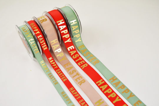 LiebeQueen Easter Ribbon Polyester Red 2.3x900cm