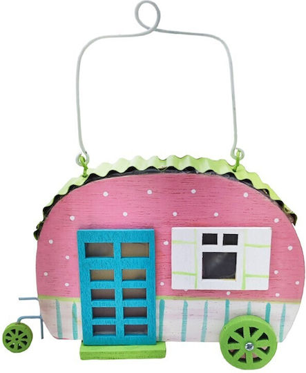 JK Home Decoration Πασχαλινό Σπιτάκι Ξύλινο Πράσινο 12x9x4εκ.