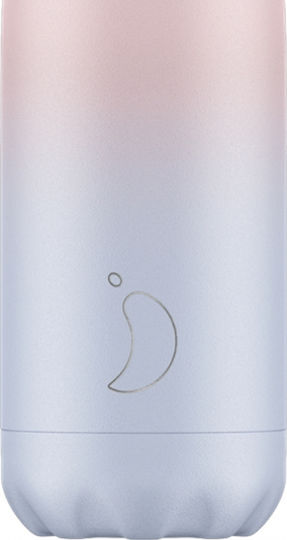 Chilly's Series Gradient Thermos Bottle Stainless Steel BPA Free 500ml Lavender Fog