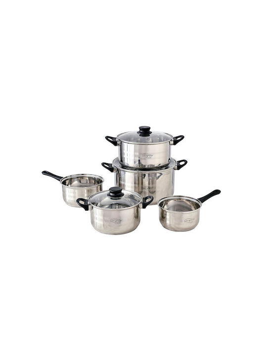 Bergner Toledo Pots Set of Stainless Steel with Coating 8pcs