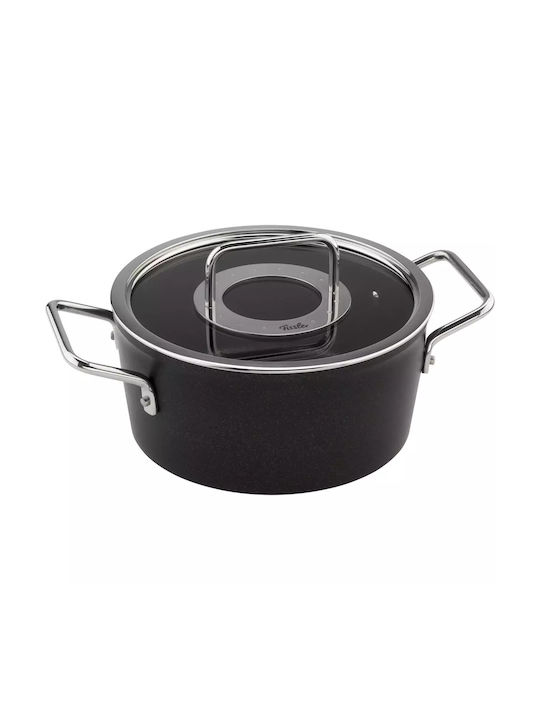 Fissler Adamant Σετ Κατσαρόλες από Αλουμίνιο Black 3τμχ