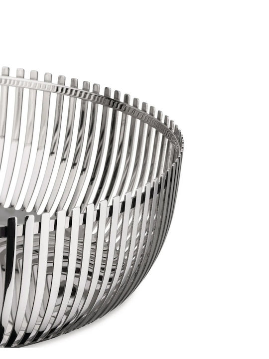 Alessi Obstschale Inox Silber 20x20x7cm
