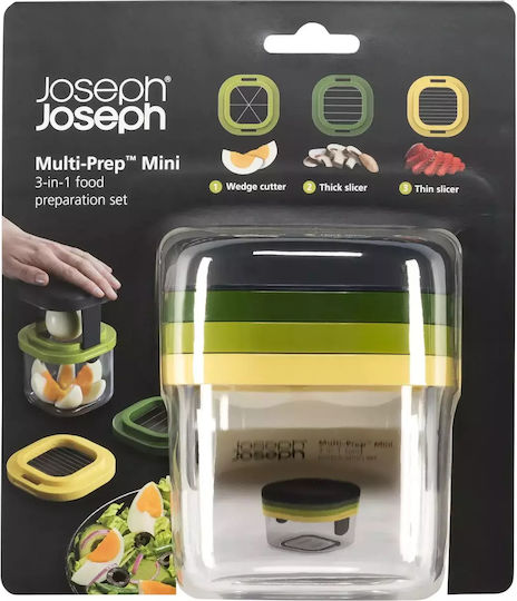Резачка 3 в 1 Joseph Joseph Multi-prep 20231 с антиплъзгаща се основа от стомана в многоцветен дизайн