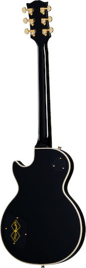 Epiphone Les Paul Custom Elektrische Gitarre Einfacher Schnitt Schwarz mit Tasche