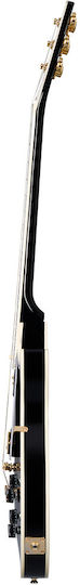 Epiphone Les Paul Custom Elektrische Gitarre Einfacher Schnitt Schwarz mit Tasche