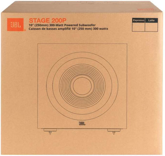 JBL Stage 200p JBL200PWHTEU Αυτοενισχυόμενο Subwoofer 300W Λευκό