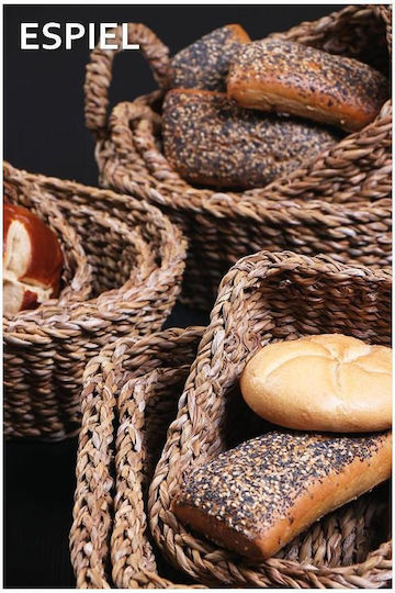 Espiel Brotkorb Geflecht Braun 24x14x8cm