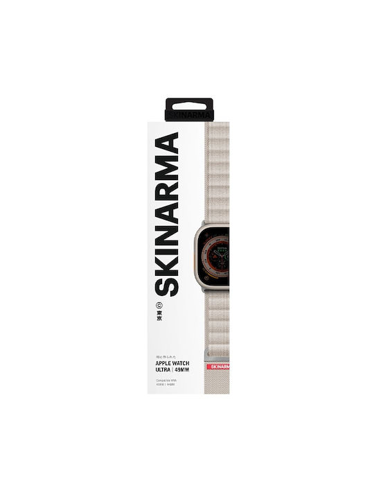 Skinarma Kobu Strap for Apple Watch Ultra 49mm 45mm 44mm Ivory