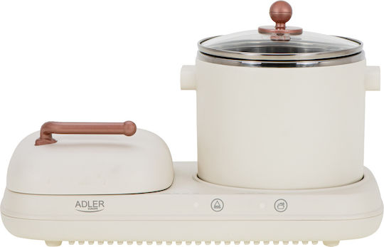 Adler Ad6421 Breakfast Station 2 In 1 Pot Grill 1100w