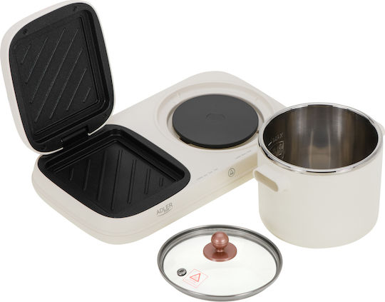Adler Ad6421 Breakfast Station 2 In 1 Pot Grill 1100w