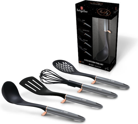 Berlinger Haus Plastic Cooking Utensil Set Gray Moonlight Collection 4pcs