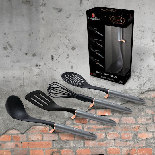Berlinger Haus Σετ Kochutensilien 4Stück Gray Moonlight Collection