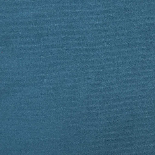 Πολυθρόνα με Υποπόδιο Βελούδινη Μπλε 64x74x84cm
