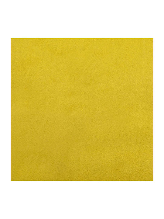 Sessel mit Fußhocker Samt Yellow 64x74x84cm