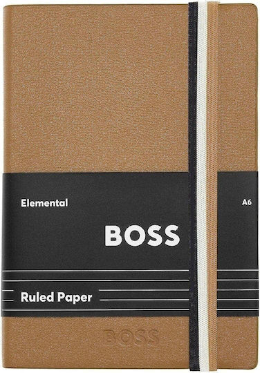 Boss Iconic Notebook A6 Ruled Brown