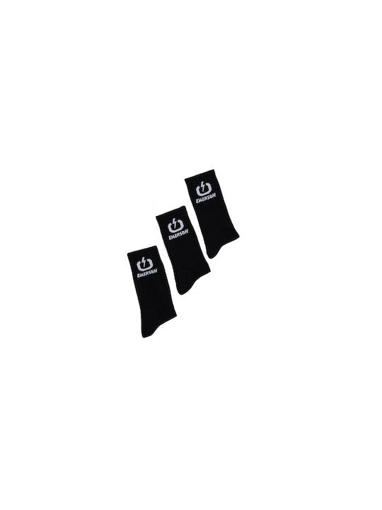 Emerson Unisex High Socks 3pair 242.eu08.03-black Black