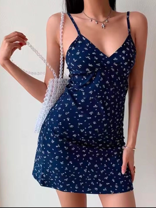 Sommer Mini Damenkleid Blau