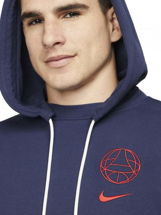 Paris Saint-Germain Dri-Fit Hanorac Cu Glugă Albastru