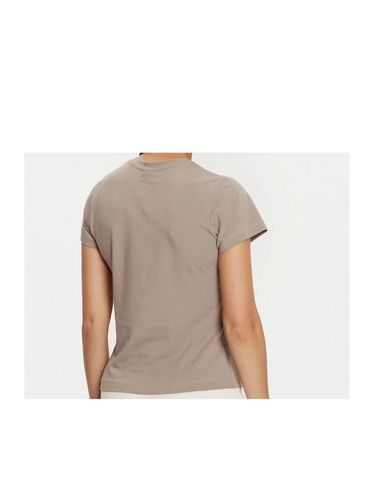 Guess Triangle Γυναικείο T-shirt Beige