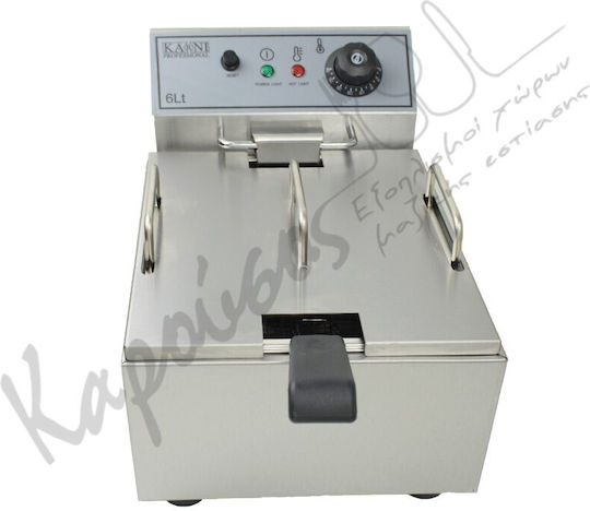 Karni Ηλεκτρική Φριτέζα 2.8kW Χωρητικότητας 6lt 26x41.5x28.5cm Hefa