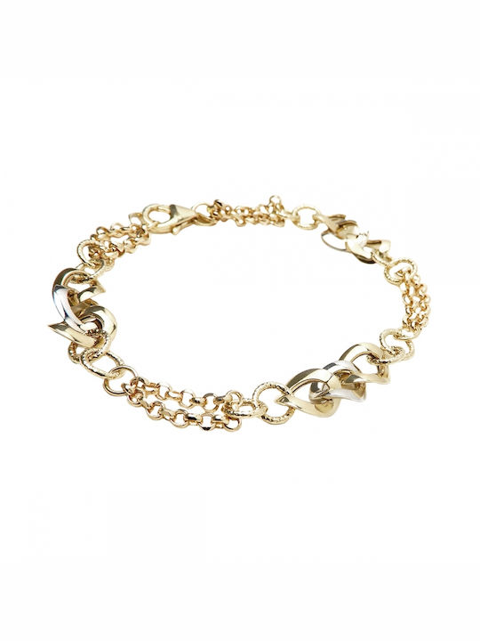 Art d or Bracelet Chain made of White gold 14K