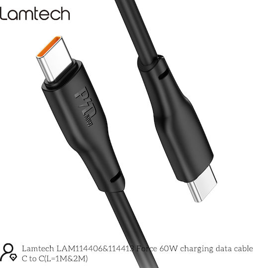 Lamtech USB 2.0 Kabel USB-C männlich - USB-A 27W Weiß 1m (LAM114512)